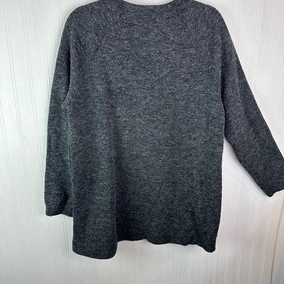 Rachel‎ Roy Gray Sweater Long Sleeve Zipper Detail size XL - Picture 2 of 5